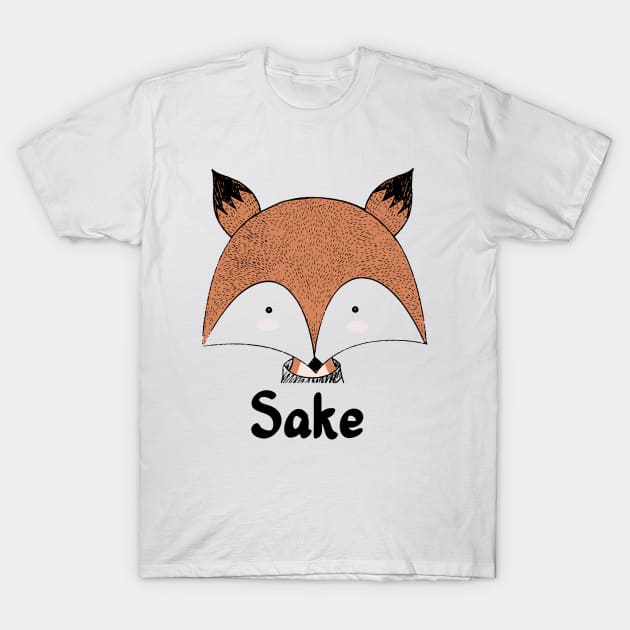 For Fox (Fucks) Sake - Red Sly Fox Face Forest Animal T-Shirt by PozureTees108